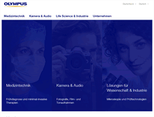 Tablet Screenshot of olympus.de