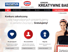 Tablet Screenshot of konkurs.olympus.pl