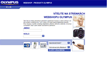 Tablet Screenshot of obchod.olympus.cz