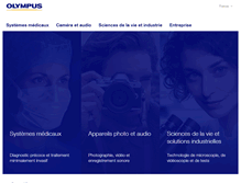 Tablet Screenshot of olympus.fr