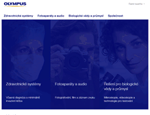 Tablet Screenshot of olympus.cz